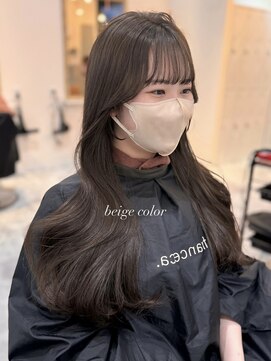 フランチェスカドット オオサカ(francesca.osaka) 透明感たっぷりベージュカラー/顔周りカット