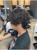 MEN’S HAIR/サーフカール/刈り上げセンターパート/船橋