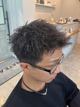 バトー バイ トリコ 船橋北口店(BATEAU by tricot) メンズショート × ツイストパーマ