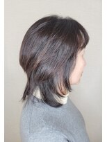 松本平太郎美容室 国立店 40代50代60代×セミディレイヤー×クリープパーマ×イノアカラー