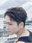 フェザーショートアップバングスパイキーショートツーブロック
