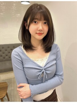 ラヴィズム 長岡店(LUVISM) 韓国/顔周りレイヤー/ダブルカラー/ベージュ/前髪新潟長岡宮関