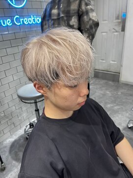トゥルークリエイション 新越谷(True Creation) MEN’S HAIR/サーフカール/刈り上げセンターパート/新越谷