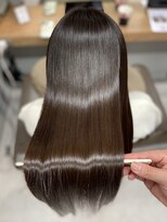 シャルムバイケンジ(Charm.by KENJE)&nbsp;天使の縮毛矯正銀座髪質改善前髪ピンクベージュアンブレラカラー