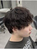 ニュアンスパーマサーフカールシャドウパーマメンズカット