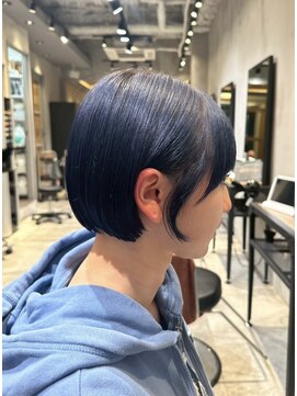 癒髪(yukami) ブリーチあり◎青みパープルハンサムショート