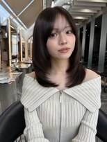 ロンドロゼ 池袋(Lond rose)&nbsp;韓国風レイヤーカット/顔周りカット/ミルクティーベージュ/池袋