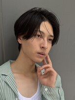 メンズヘア ガーデン 銀座(Men's hair GARDEN)&nbsp;黒髪ニュアンスセンターパート