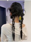 【渋谷駅/早朝対応可能】ヘアセット/リボンカチモリ