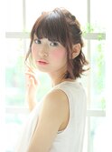 [K-two銀座]小顔にみせるねじねじサイドアップ夏のヘアアレンジ