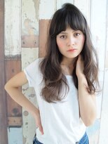 ナヌーク シブヤ(nanuk shibuya)&nbsp;外国人風小顔に魅せるふんわりバング、グラデーションカラー◇◇