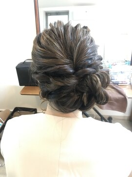ロカット サロン(Roquat Salon) サイド結婚式アップアレンジ【ヘアセット　立川/立川/袴/立川】