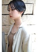 「NUDE」#大人かわいい 暗髪 ブルージュ ハンサムショート