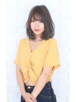 トゥルートラストトロワー 須玉店(True Trust trois)&nbsp;大人可愛い20代30代40代ワンカールミディアムボブ×アッシュ