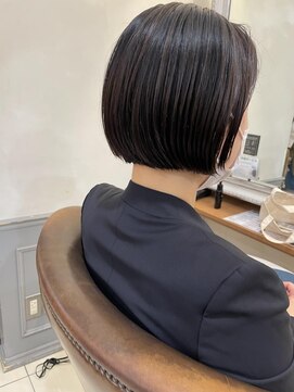 ネオリーブアイム 横浜西口店(Neolive aim) 20代30代40代小顔ショート切りっぱなしボブ横浜4