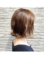 ビスイル 秋葉原店(Vis ill) 切りっぱなし/ボブ/大人可愛い/ロブヘアー/肩ライン/ベージュ