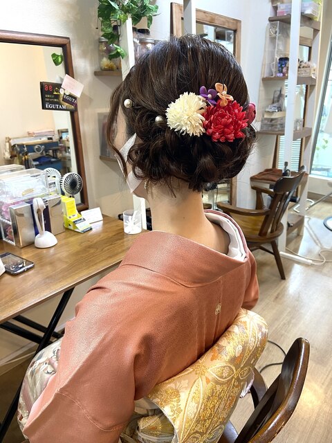 訪問着とロングヘアセット【ヘアアレンジ/立川/立川南/八王子】