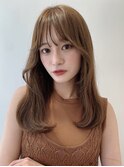 韓国風ワンカール!エギョモリミルクティーべージュ担当中間