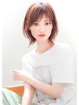 ルエ(rue)&nbsp;大人可愛い20代30代40代黒髪前下がりショートボブ丸みショート◎