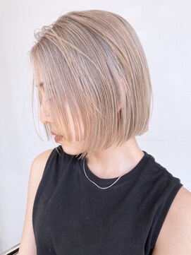 アルバム 銀座(ALBUM GINZA) ステップバンク_外ハネボブセクションカラー_ba343361