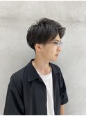メンズ爽やかアップバング