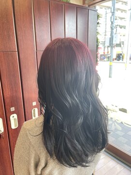 ヘアセラピー サラ 北仙台店(hair therapy Sara) PINK×BLACK/ハイトーン/ダブルカラー
