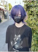 シャギーウルフ／中性ヘア／中性ウルフ／ハイトーンカラー