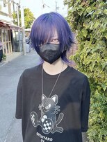 キイ 原宿 表参道(K.e.y)&nbsp;シャギーウルフ／中性ヘア／中性ウルフ／ハイトーンカラー