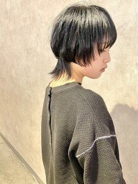 ゴウトゥデイ 渋谷MODI店(GO TODAY) マッシュウルフ×フェイクブラック