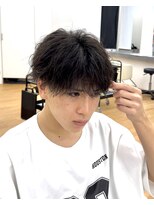 ビカム 名駅(become)&nbsp;【シースルーマッシュ】緩めツイストスパイラル刈り上げメンズ