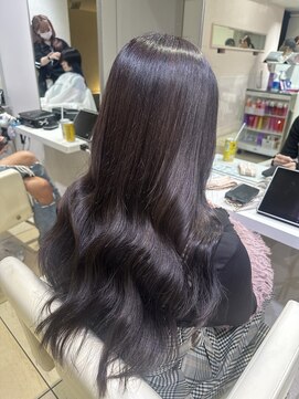 ユーフォリア 新宿店(Euphoria) ブリーチなし柔らかブリーチなしラベンダーベージュ