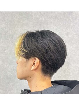 クリーブ 池袋(creeb) センターパート、毛流れパーマ