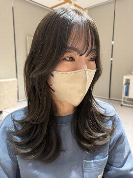 コト 福井大和田店(coto) レイヤーカット　大和田　オリーブベージュ