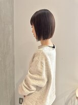 ヨーク(YOKE)&nbsp;YOKE 切りっぱなしボブタイトボブ丸くないボブくすみベージュ