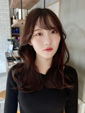 メゾンドムニ 恵比寿(Maison de MUNi) 韓国風ヨシンモリ顔周りレイヤーくびれロング