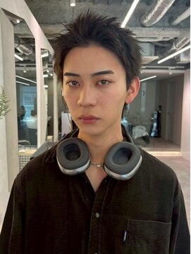 ベイルーム(BAYROOM by HONEY omotesando) スパイキーショートブルーブラックアップバングツーブロック3