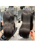 髪質改善縮毛矯正Before/After★