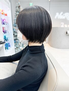 ネイロ 北千住(NeiRo) 小顔ショートボブカラー大人ショートボブひし形ショートカット