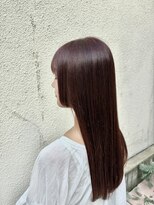 フラット(flat) １０代２０代姫カットピンクブラウン/韓国風/小顔/髪質改善