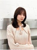 大人かわいいレイヤーカットグレージュヘア20代30代