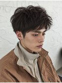 MEN'S HAIR/ブルーブラック/フェザーパーマ/千葉駅
