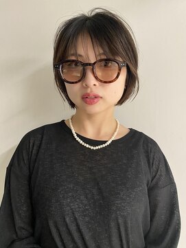 ハイ(HI) ニュアンスシースルーバングボブ