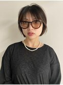 ニュアンスシースルーバングボブ
