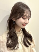 ライン(LINE)&nbsp;韓国風/レイヤー/前髪カット/オリーブ/透明感/ハッシュカット