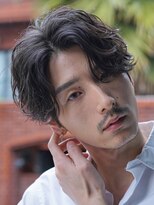 レタッチバイフィフス(RETOUCH by fifth) シャドウパーマルーズパーマ無造作毛流れセンターパートマッシュ