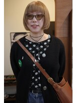 チャプター 問屋町(chapter)&nbsp;パツっとボブケアブリーチダブルカラーブロンドベージュ韓国ヘア