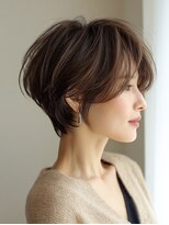 アンソリット ボーテ(INSOLITE BEAUTE)&nbsp;大人ショートハイライト白髪ぼかし30代40代50代60代広尾/恵比寿