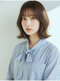 透明感ベージュカラー×小顔くびれミディアム×20代30代40代
