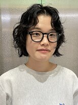 ナループロアボタン(Nalu pu loa BOTAN)&nbsp;メガネと相性◎ボブパーマ