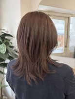 アミュレ ヘア サロン(Amule hair salon)&nbsp;ラベンダーアッシュくびれミディアム梅丘ミディアムカットが得意